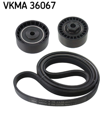 V formos rumbuotas diržas, komplektas - VKMA 36067 SKF